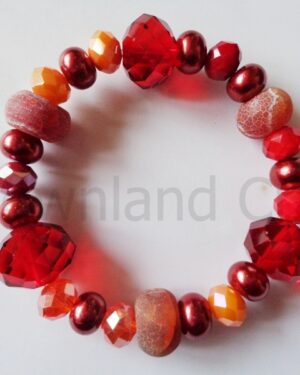 Russet Agate Kathy Stretch Bracelet 1