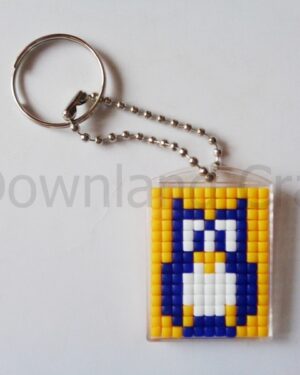 Owl Mini Mosaic Keyring