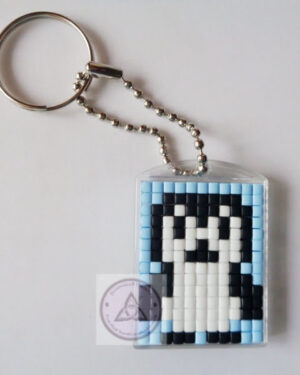 Penguin Mini Mosaic Keyring