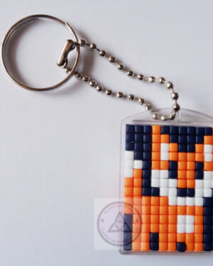 Fox Cub Mini Mosaic Keyring