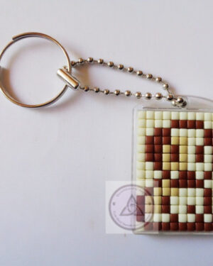 Dog Mini Mosaic Keyring