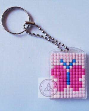 Butterfly Mini Mosaic Keyring