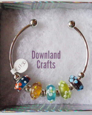 Flower Bead Paula Cuff Bracelet