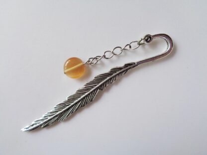 Feather Bookmark Small Pale Orange Lentil
