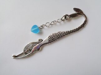 Mermaid Bookmark Small Blue Heart