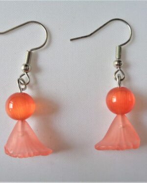 Halloween Earrings - Orange Ghosts
