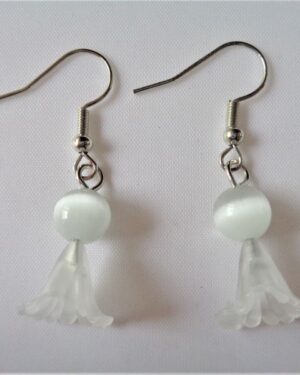 Halloween Earrings - White Ghosts