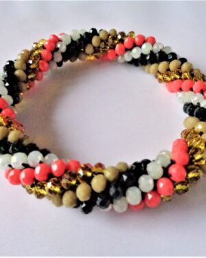 Crochet Spiral Bracelet - Autumn