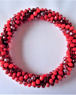 Crochet Spiral Bracelet – Red