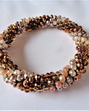 Crochet Spiral Bracelet - Bronze
