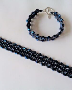 Crystal Cube Bracelet - Blue