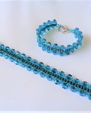 Crystal Cube Bracelet - Turquoise