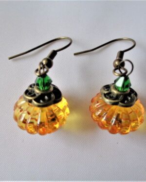 Halloween Earrings – Elegant Pumpkin