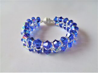 Crystal Chainmaille Bracelet - Blue