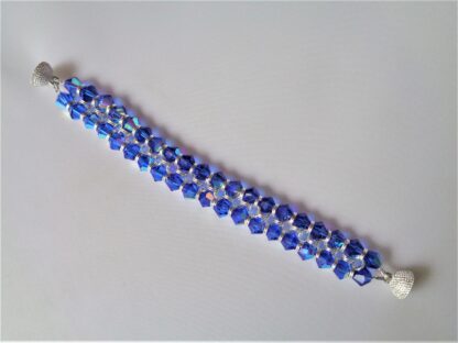 Crystal Chainmaille Bracelet - Blue
