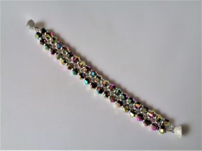 Crystal Chainmaille Bracelet - Rainbow