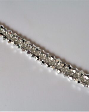 Crystal Chainmaille Bracelet – Silver