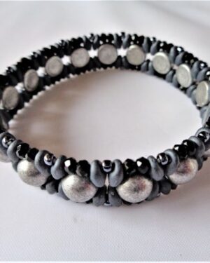 Lily Multirow Bracelet - Grey