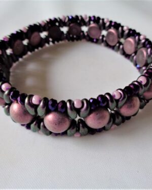 Lily Multirow Bracelet - Purple