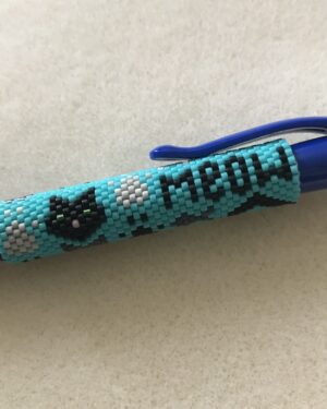 Meow Pen Wrap Blue
