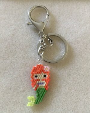 Mermaid Keyring Orange Hair