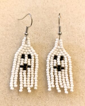 Ghost Fringe Earrings Short