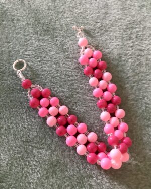Ombré Glass Bracelet Pink
